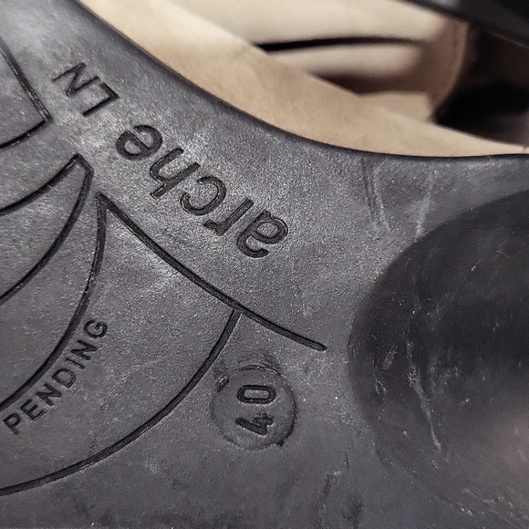 Arche Enexor Taupe Leather Slingback Sandals - Picture 6 of 6